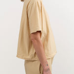 Wol Hide Apparel Womens Tees Box Tee in Barley