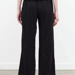 Easy Pant in Black by Wol Hide for Summer with Raw Edge Hem Detailing