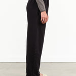 Wol Hide Designer Warm Cotton Easy Sweat Pants in Black