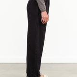 Wol Hide Designer Warm Cotton Easy Sweat Pants in Black