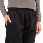 Black Easy Sweatpant by Wol Hide