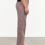 Wol Hide Designer Warm Cotton Easy Sweat Pants in Mushroom Purple