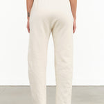 Warm Cottom Easy Sweat Pants in Natural White by Wol Hide Designer 