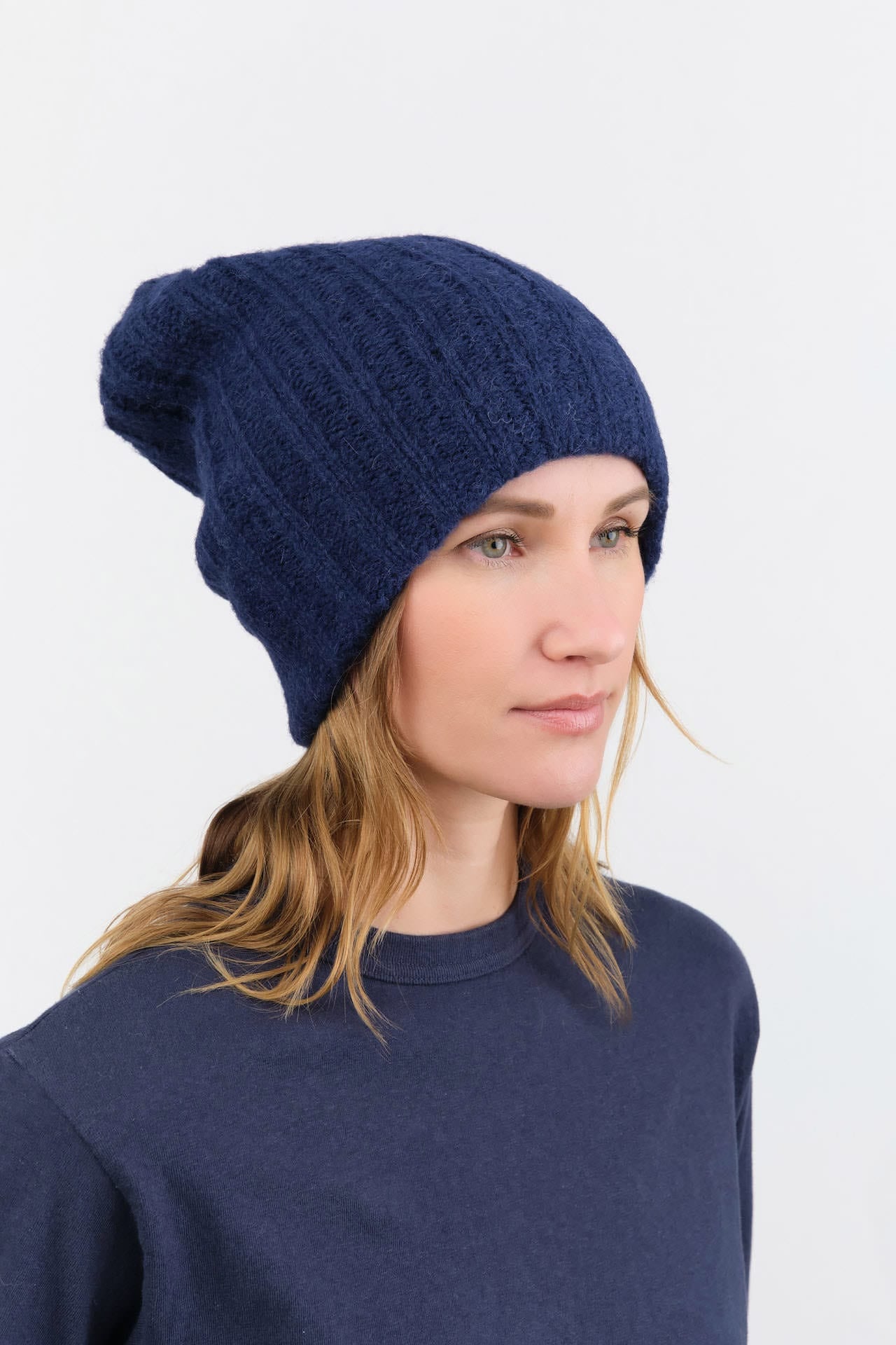 Wol Hide Accessories Hats Rib Hat in Marine Marine