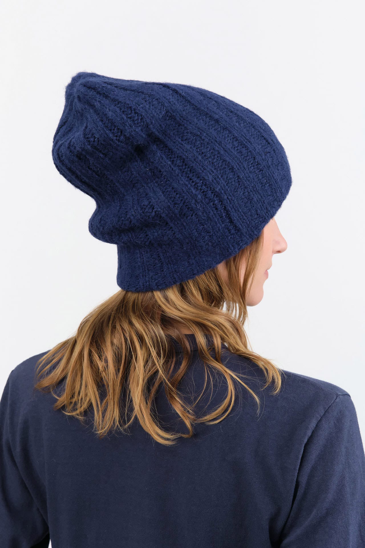 Wol Hide Accessories Hats Rib Hat in Marine Marine