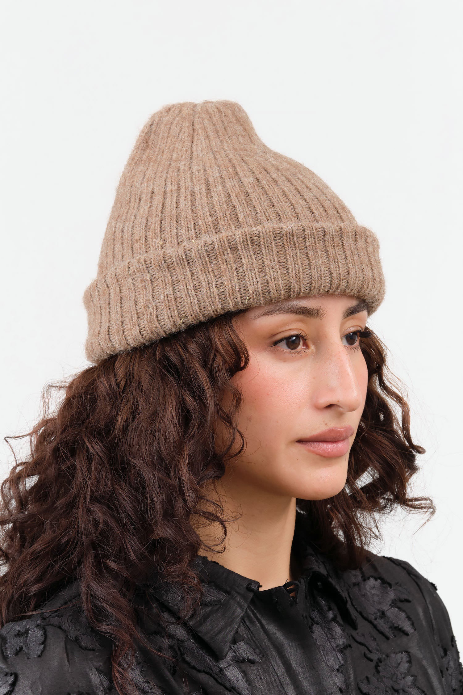 Earth Skinny Rib Hat by Wol Hide