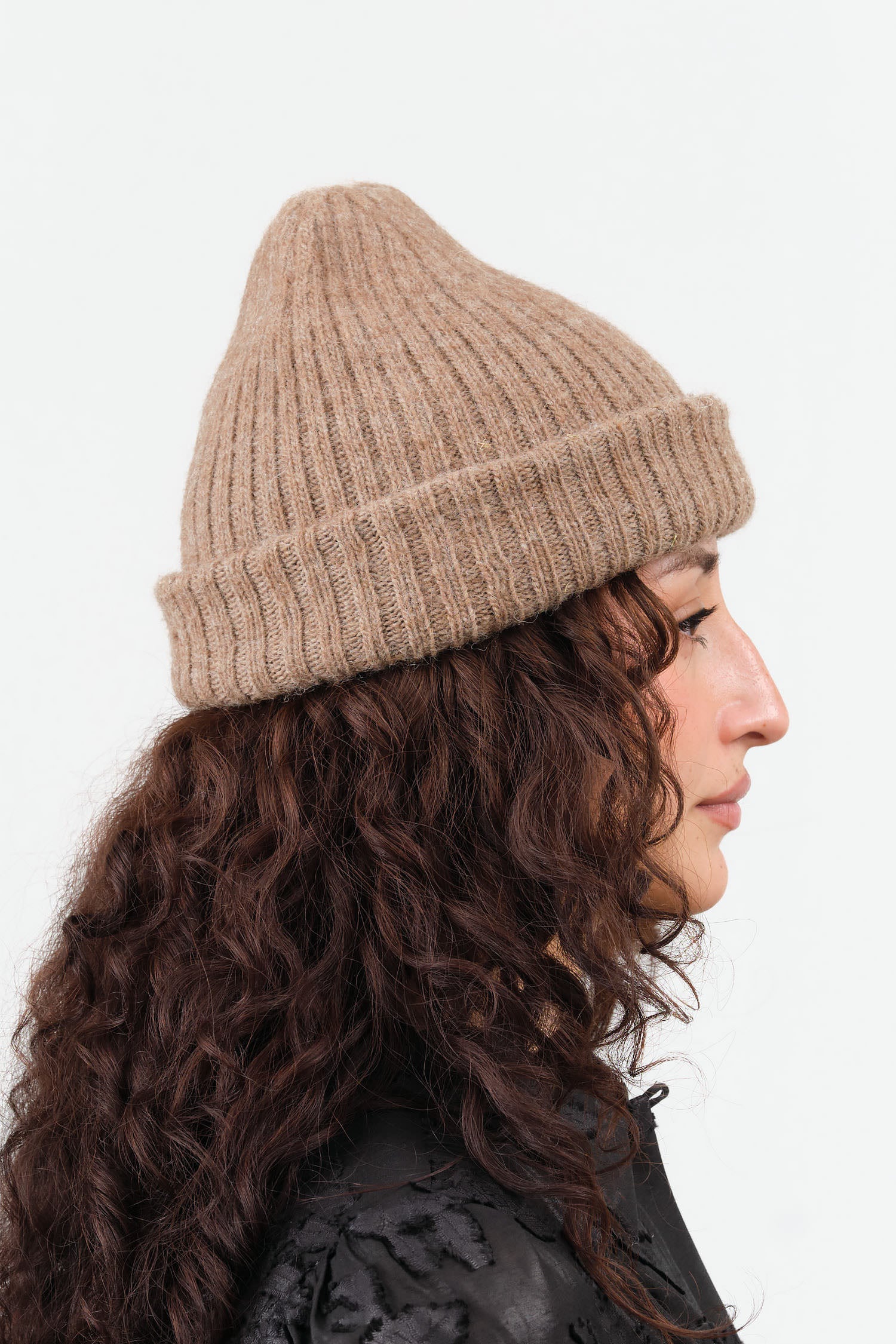 Skinny Rib Hat by Wol Hide in Earth