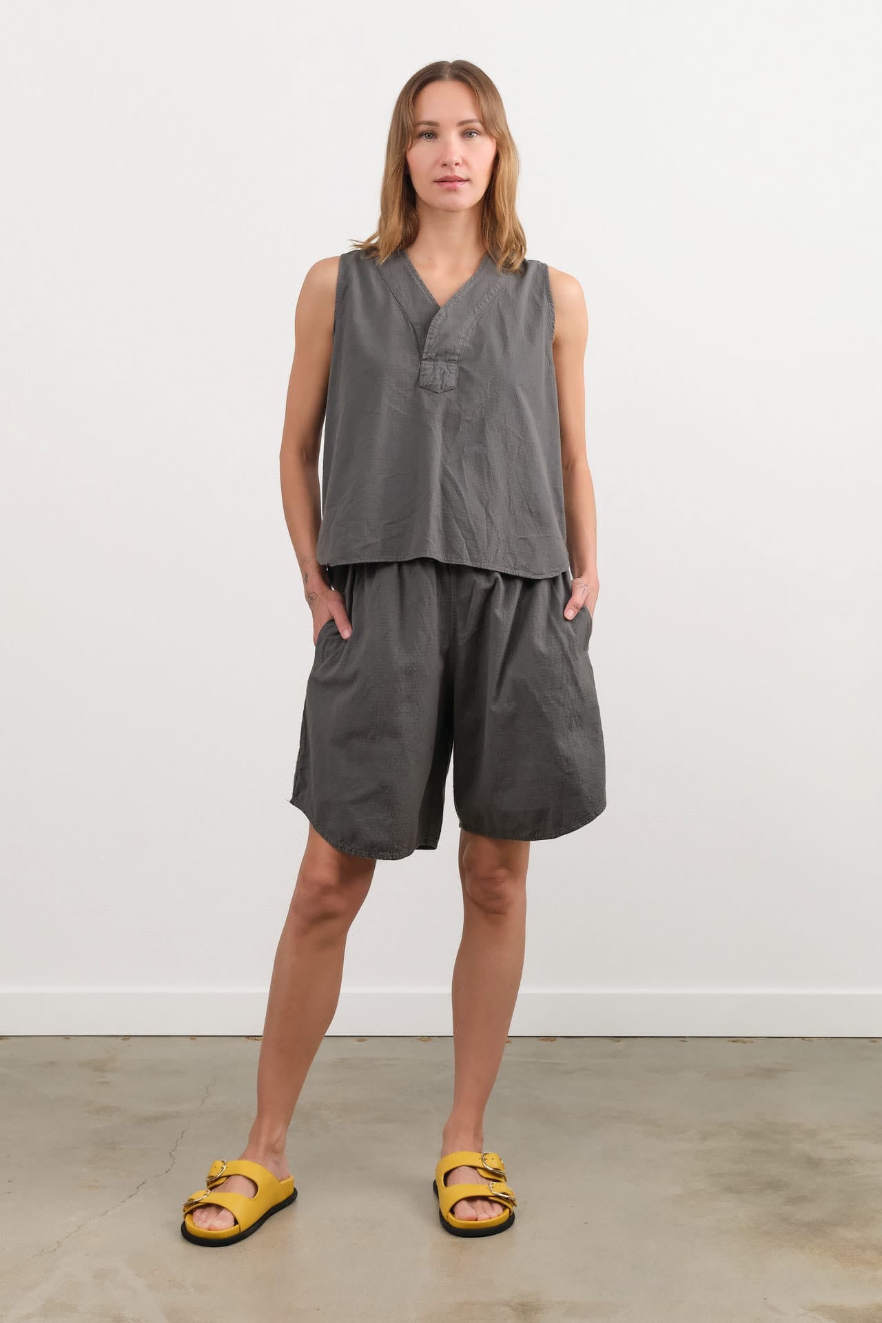 Wol Hide Apparel Womens Shorts Tulip Short in Stone