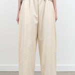 Wide Twill Trouser by Wol Hide in Natural