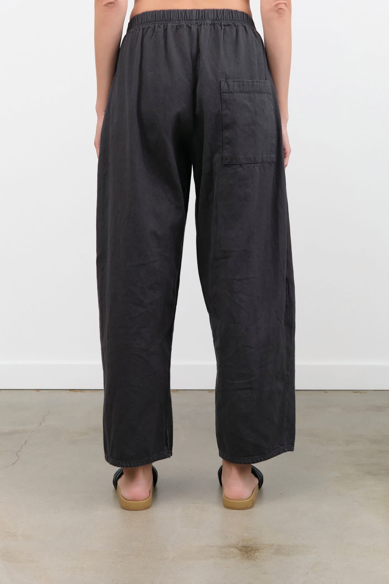 Wol Hide Apparel Womens Pants Wide Twill Trouser in Mineral