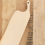 Woodpecker Home Kitchen Cutting Boards Long Ginkgo Chopping Board with Handle Gingko Wood / 19.5" L X 4.75" W X 1" D
