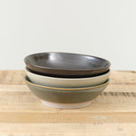 WRF Lab Ceramics Serving Bowl in Ash Mist and Black 