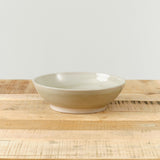 WRF Labs Ceramics Handmade Serving Bowl in Ash White Mist Grey and Black 