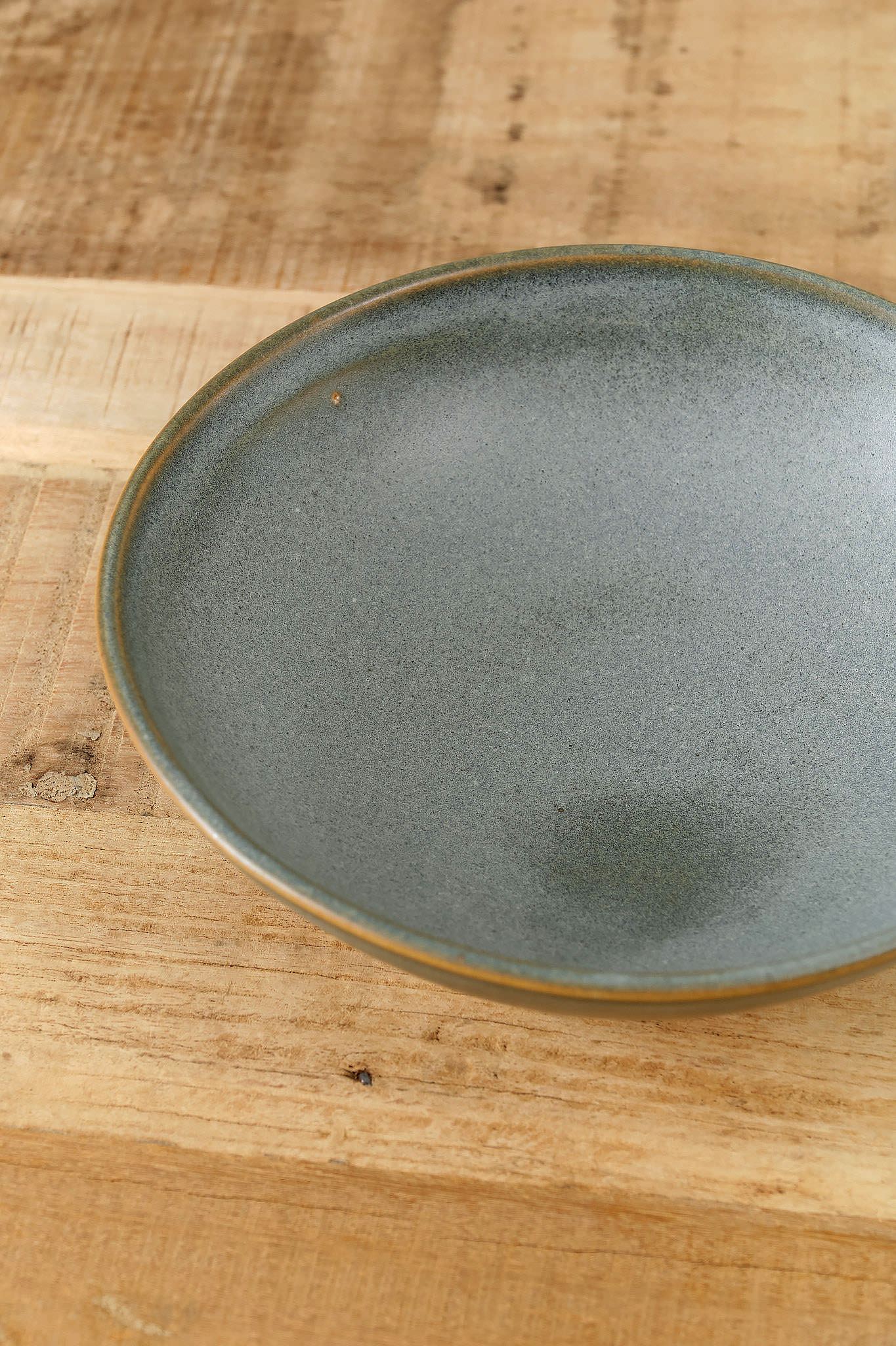 Ash White Mist Grey and Black Handmade Serving Bowl by WRF Lab Ceramics 