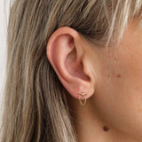 WWAKE Jewelry Earrings Diamond Linn Earring 14K Yellow Gold / Single