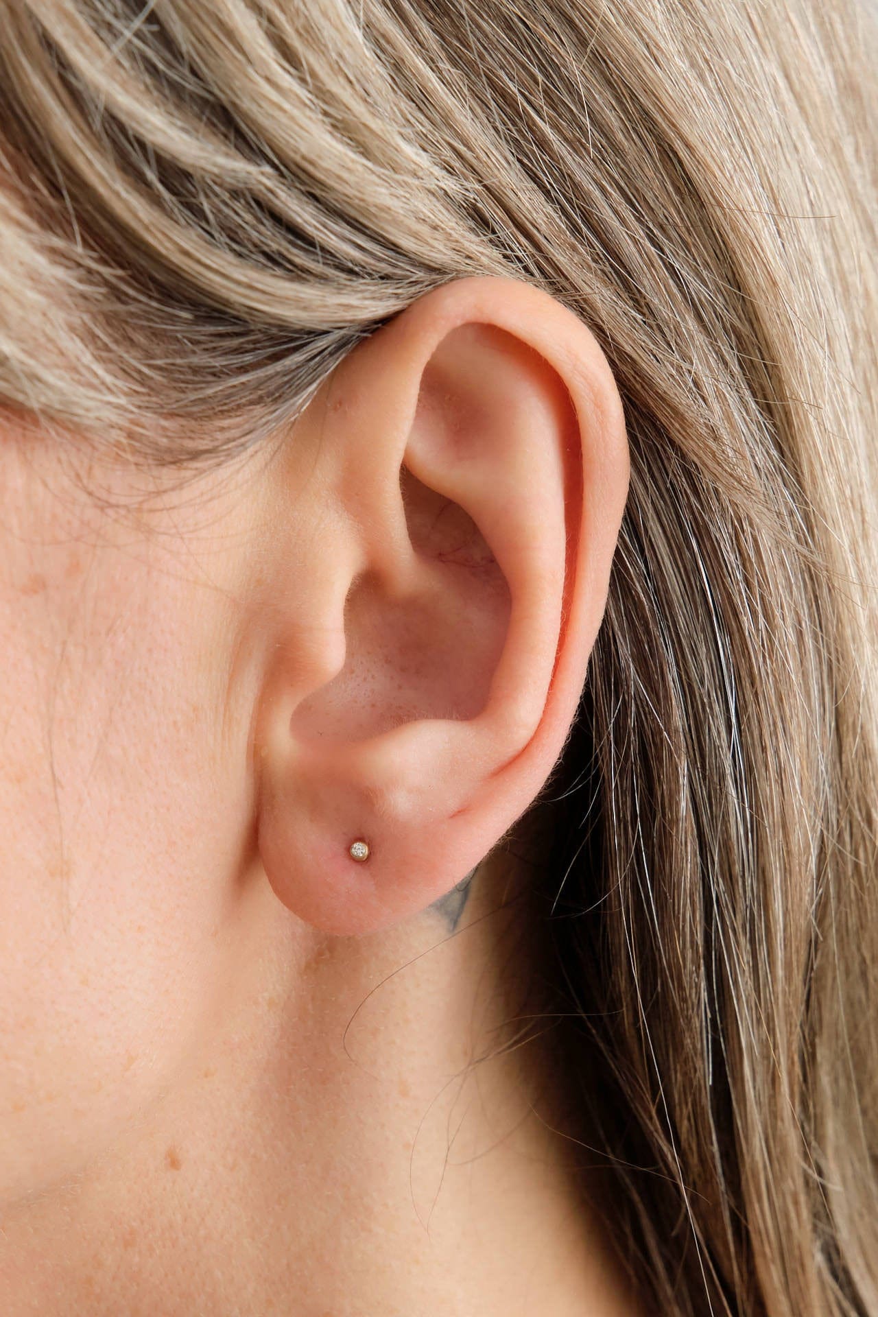 WWAKE Jewelry Earrings Diamond Nugget Earring 10K Yellow Gold / Single