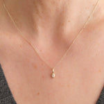 WWAKE Jewelry Necklaces Diamond Tempo Charm Necklace 14K Yellow Gold / 18" Chain