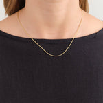 WWAKE Jewelry Necklaces Gold Tube Chain Necklace