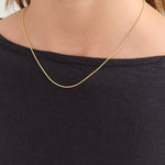 WWAKE Jewelry Necklaces Gold Tube Chain Necklace