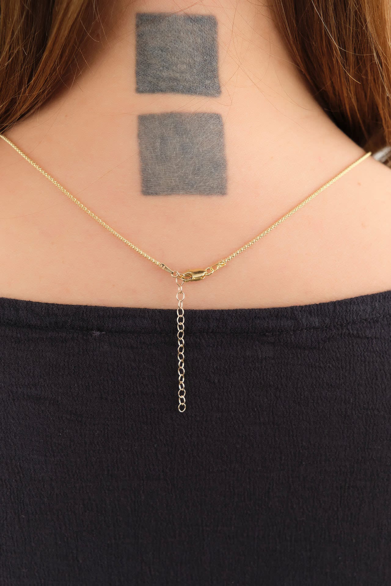 WWAKE Jewelry Necklaces Gold Tube Chain Necklace