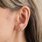 WWAKE Jewelry Earrings Large Opal Arc Earring 14K Yellow Gold / Single