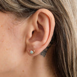 WWAKE Jewelry Earrings Large Opal Arc Earring 14K Yellow Gold / Single