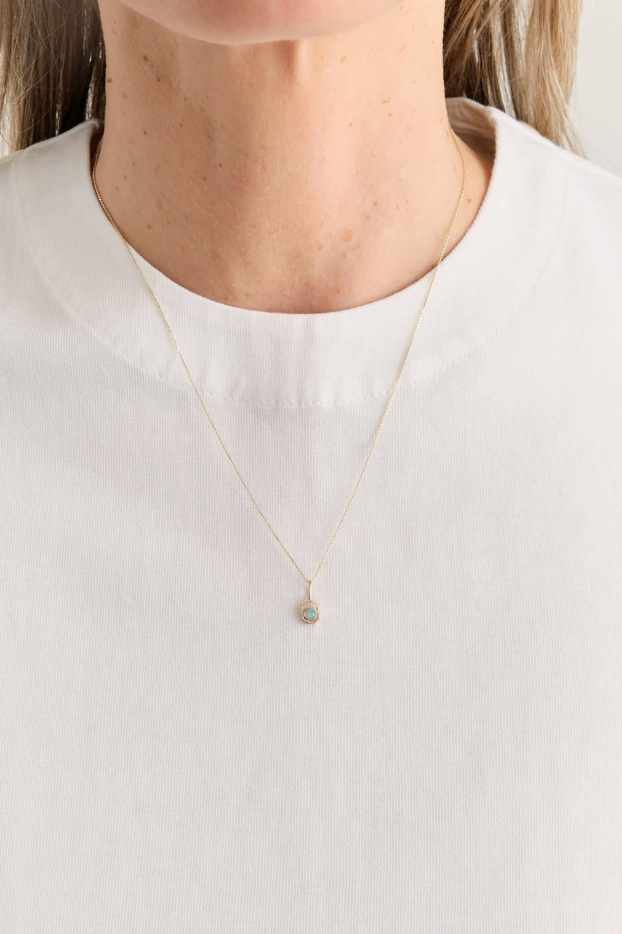 WWAKE Jewelry Necklaces One Pendant Necklace 14K Yellow Gold / 18" Chain