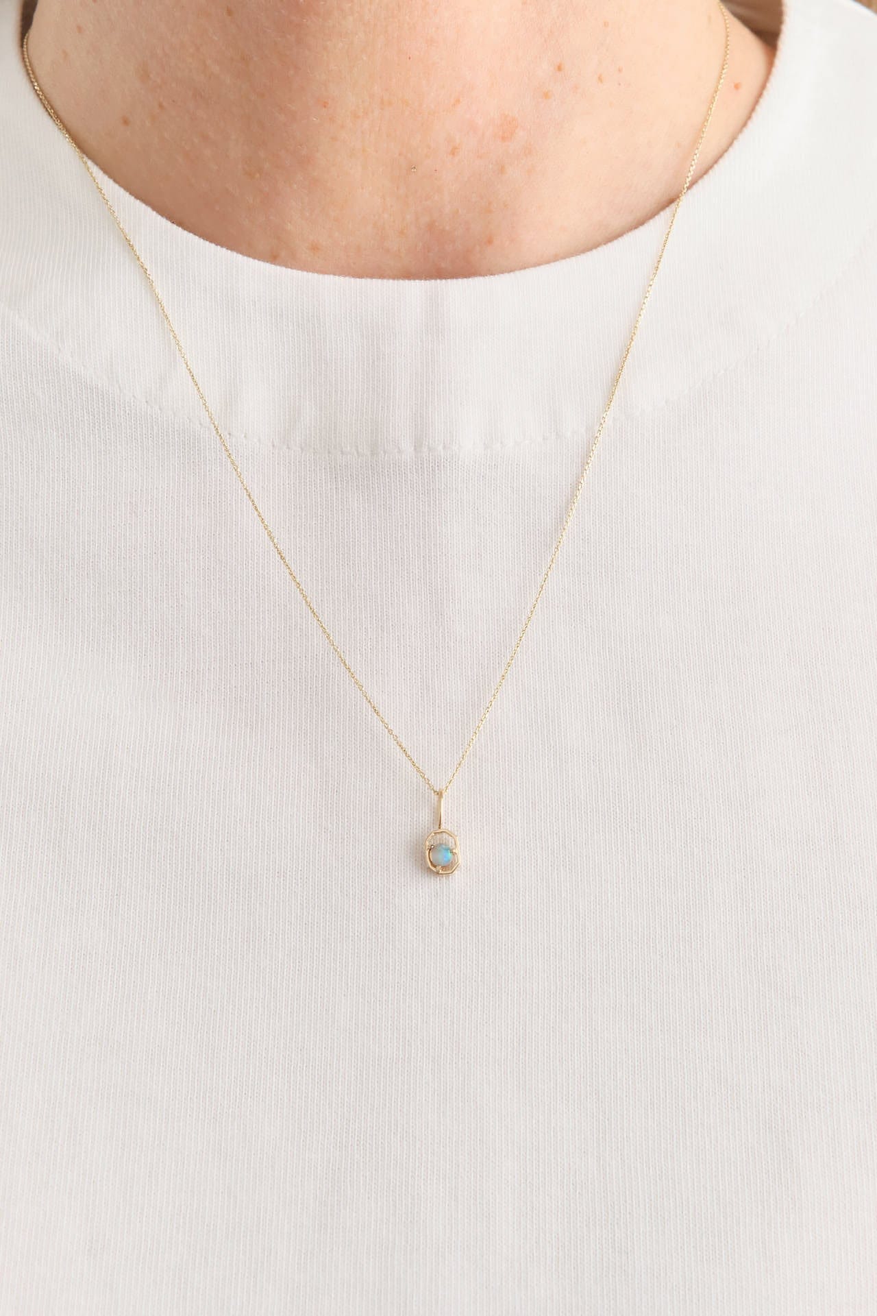 WWAKE Jewelry Necklaces One Pendant Necklace 14K Yellow Gold / 18" Chain