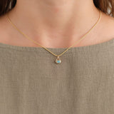 WWAKE Jewelry Necklaces Opal Heart Charm Australian Opal / Charm Only