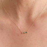 WWAKE Jewelry Necklaces Pillar Necklace 14K Yellow Gold / 16" Chain