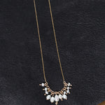 Close up of Shadow Diamond and Pearl Necklace
