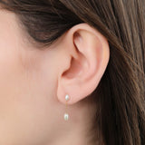 WWAKE Jewelry Earrings Short Pearl Shower Earring Pearl / Single