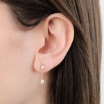 WWAKE Jewelry Earrings Short Pearl Shower Earring Pearl / Single