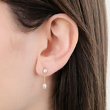 WWAKE Jewelry Earrings Short Pearl Shower Earring Pearl / Single