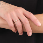 WWAKE Jewelry Rings Small Micropave Diamond Graduated Band White Diamond / 7