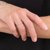 WWAKE Jewelry Rings Small Micropave Diamond Graduated Band White Diamond / 7