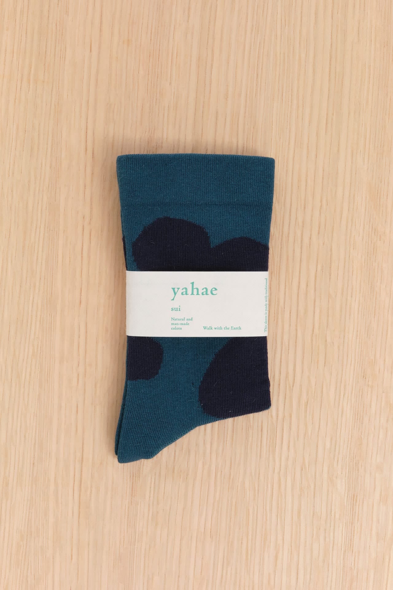 Yahae Accessories Socks and Tights Sui Natural Dot Organic Cotton Socks Green / Small