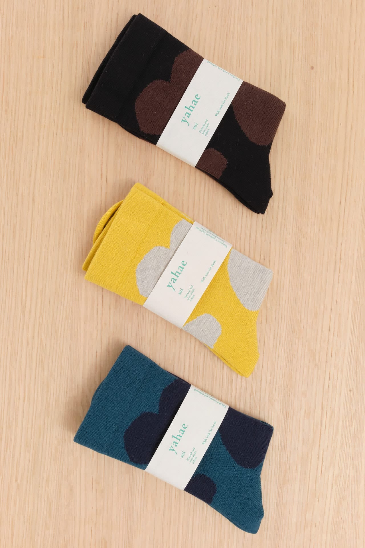 Yahae Accessories Socks and Tights Sui Natural Dot Organic Cotton Socks