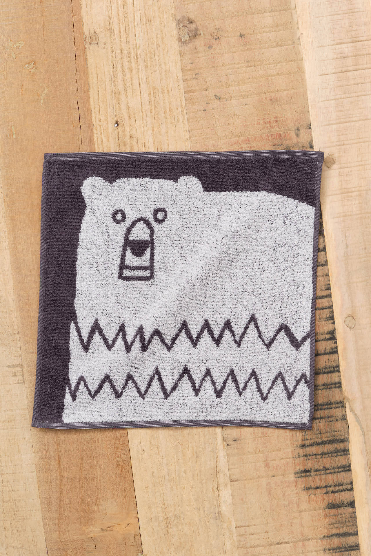 Yoshii Home Bath Towels Animal Washcloth Bear Grey / 10" L X 10.5" W