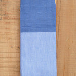 Yoshii Home Bath Towels Two-Tone Chambray Hand Towel Blue / 31.5" L X 13" W
