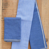 Yoshii Home Bath Towels Two-Tone Chambray Hand Towel