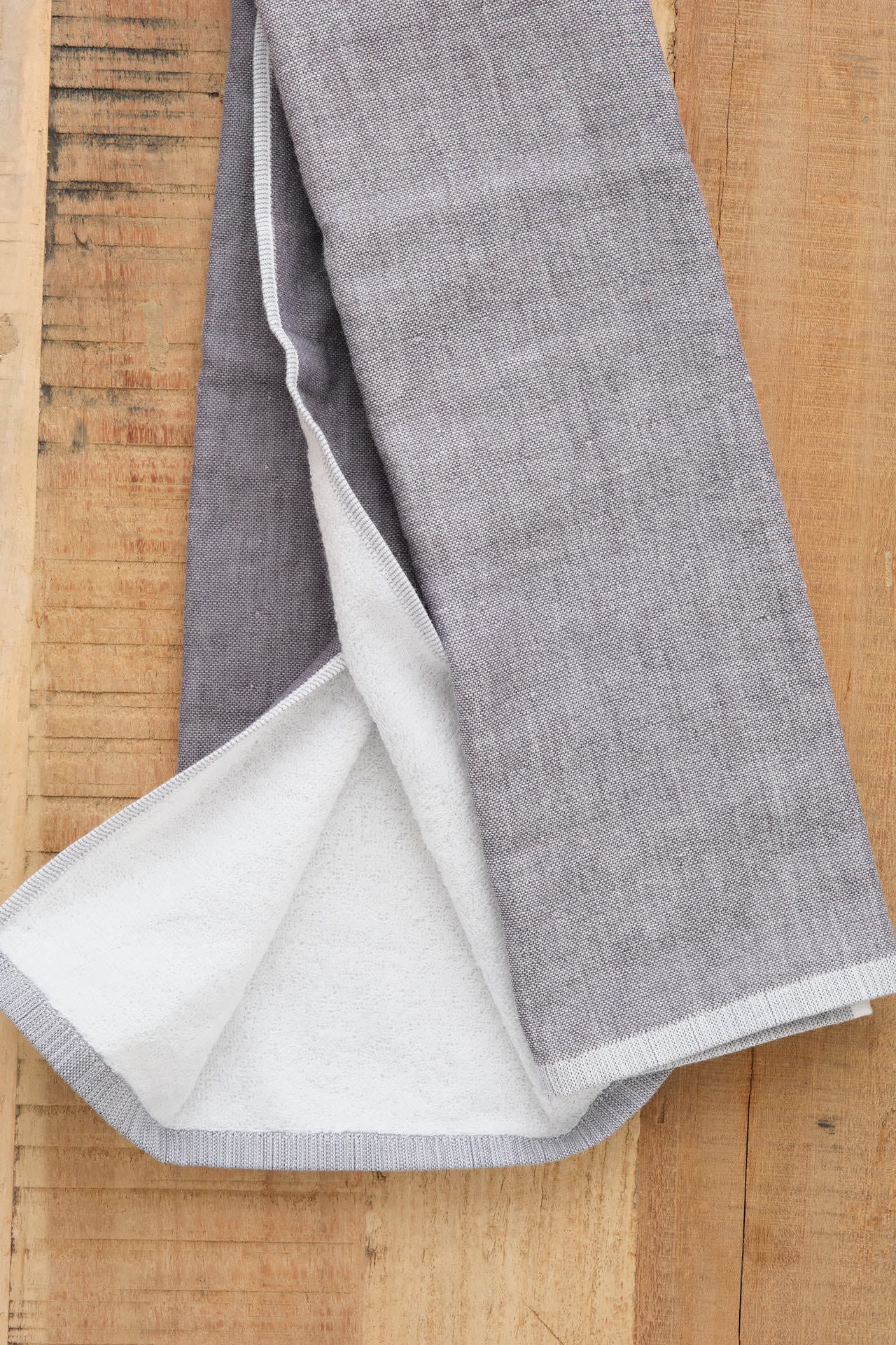 Yoshii Home Bath Towels Two-Tone Chambray Hand Towel