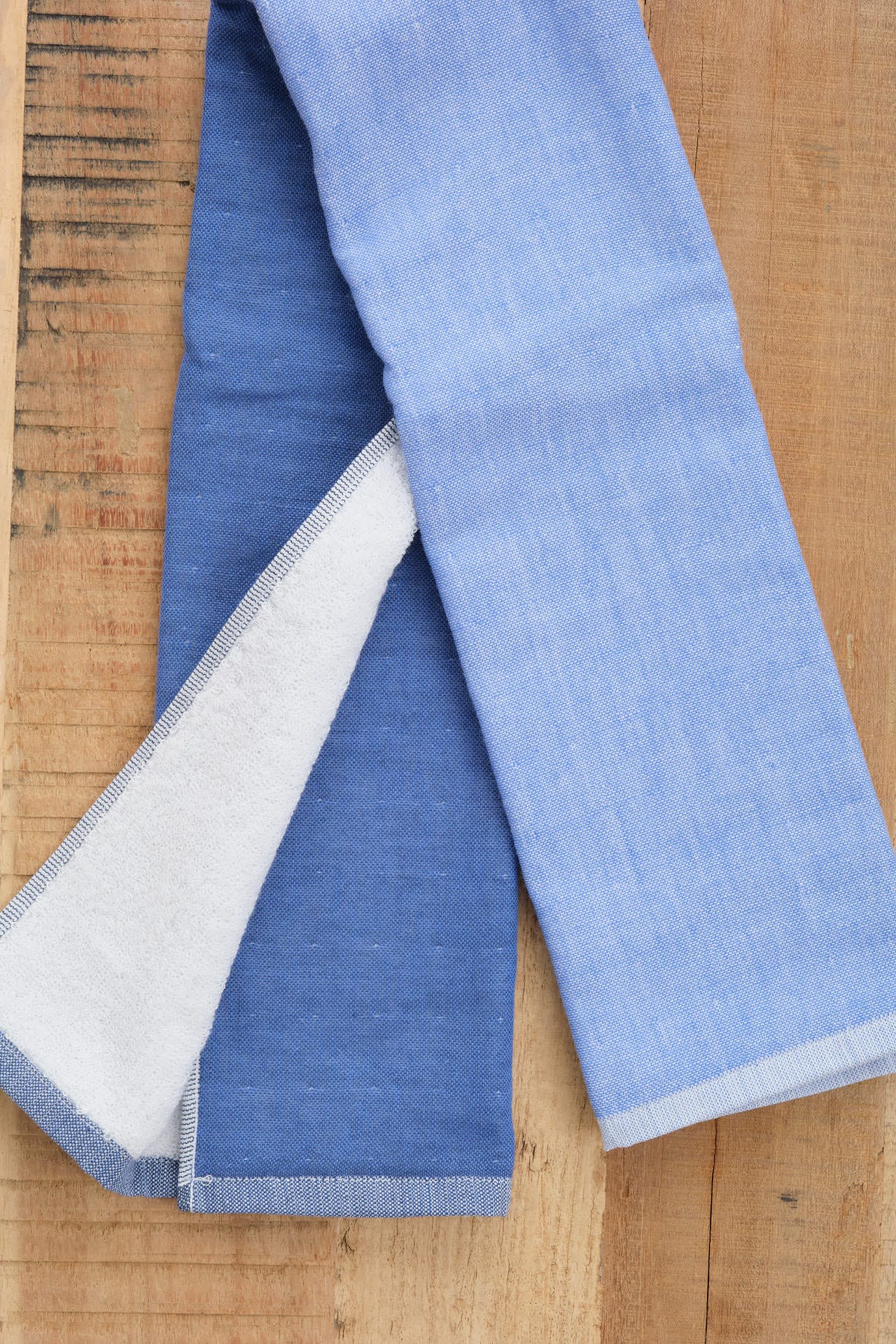 Yoshii Home Bath Towels Two-Tone Chambray Hand Towel