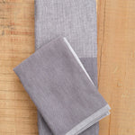 Yoshii Home Bath Towels Two-Tone Chambray Hand Towel
