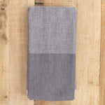 Yoshii Home Kitchen Towels Two-Tone Chambray Towel Black / 31.5" L X 13" W