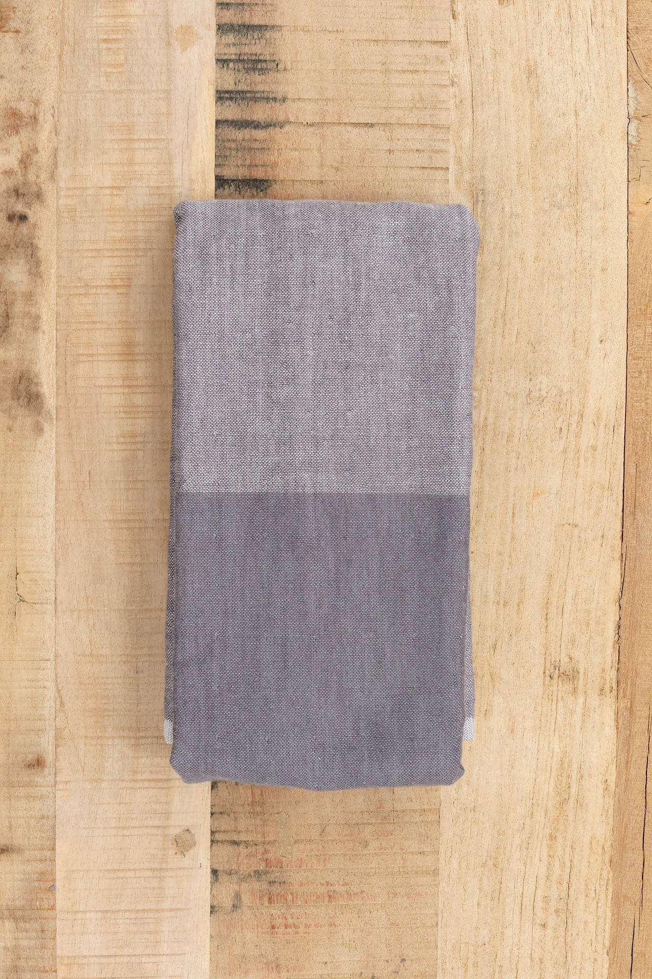 Yoshii Home Kitchen Towels Two-Tone Chambray Towel Black / 31.5" L X 13" W