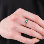 Young In The Mountains Jewelry Rings Anja Ring in Chrysocolla White Diamond / 8