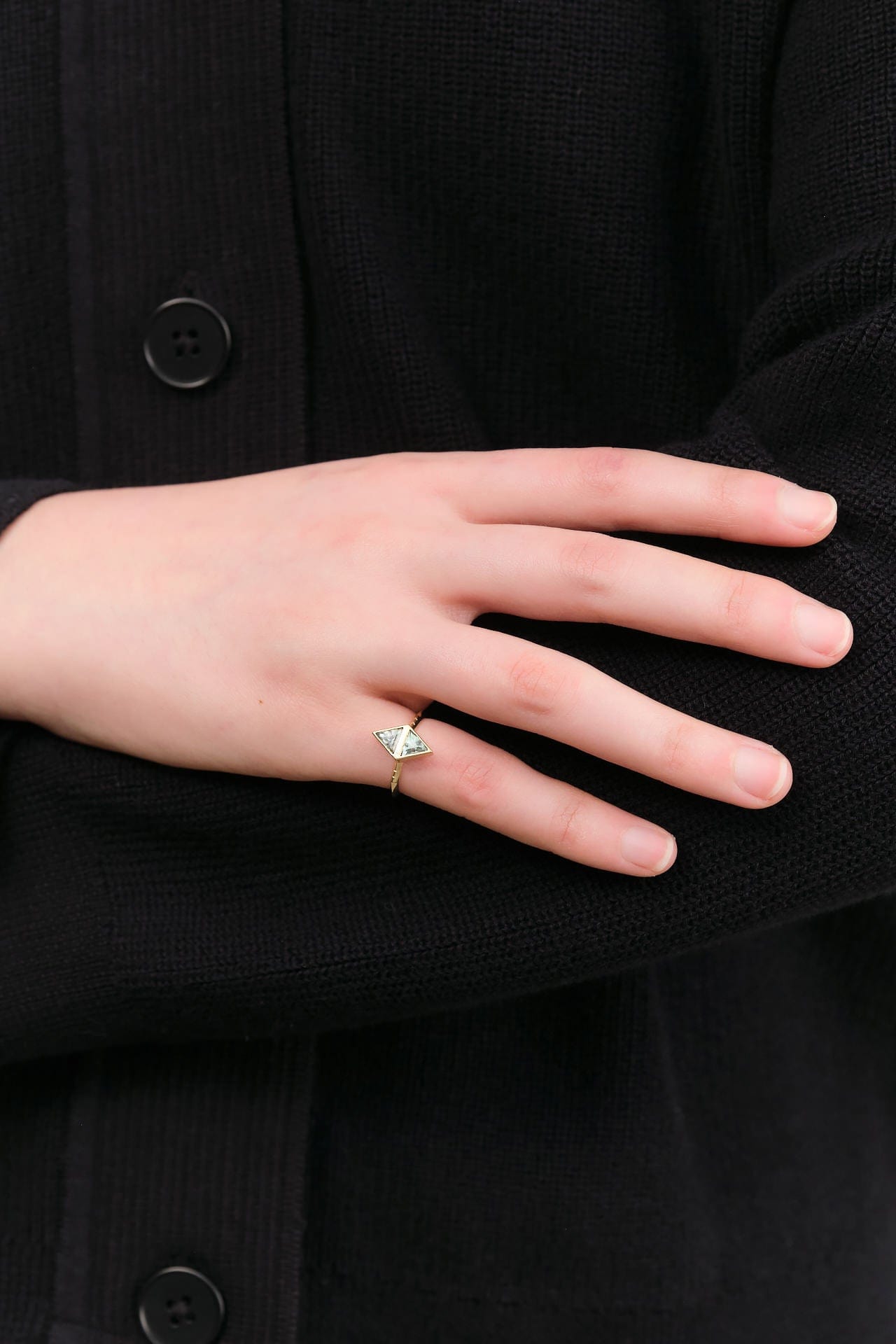 Young In The Mountains Jewelry Rings Appolo Ring in Double Montana Sapphire 14K Yellow Gold / 4.5