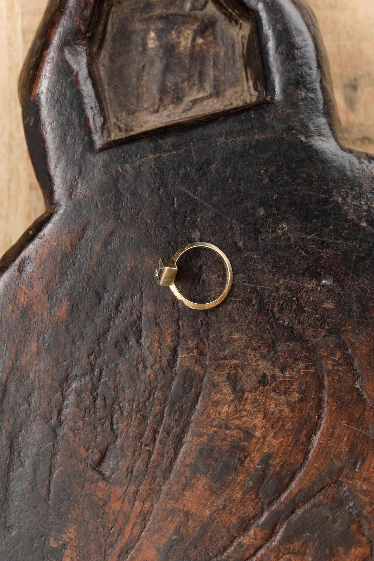 Young In The Mountains Jewelry Rings Appolo Ring in Double Montana Sapphire 14K Yellow Gold / 4.5