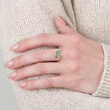 Young in The Mountains Broken Arrow Turquoise Selene Ring in 14K Gold